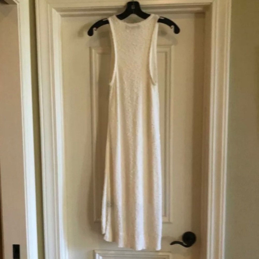 Rag & Bone Ivory White nubby textured tank dress. - Picture 3 of 12